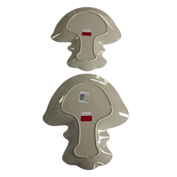 Mushroom Shaped Melamine Platter Serving Tray 16 X 14 Whimsical Boho 70s Retro 2 - Picture 2 of 10